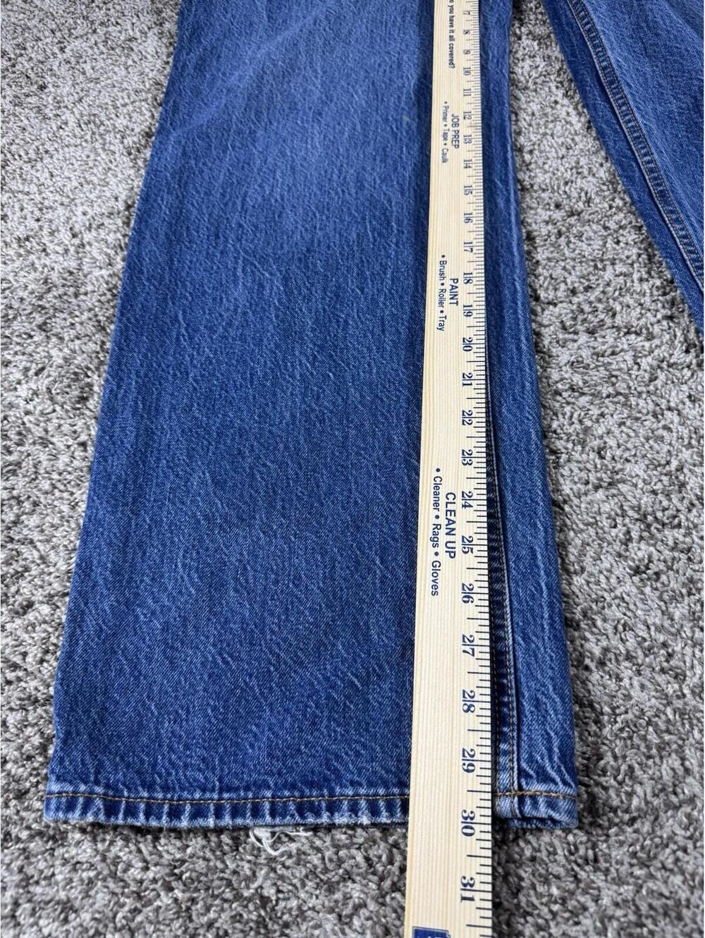 Abercrombie Fitch The Wide Leg High Rise Jean Size 24/00 Baggy Preppy - Picture 9 of 9